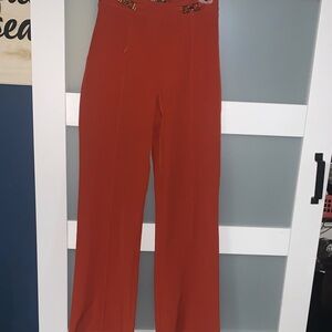 Like an Angel Rust Wide Leg Pants